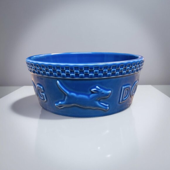 Longaberger Other - Vintage Mulligan Blue Dog Bowl | Longaberger Pottery Pet Dish | 7.5” Stoneware F